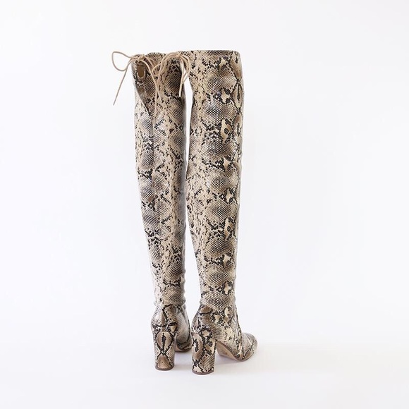 snivy animal print over the knee stretch boots - Picture 3 of 8